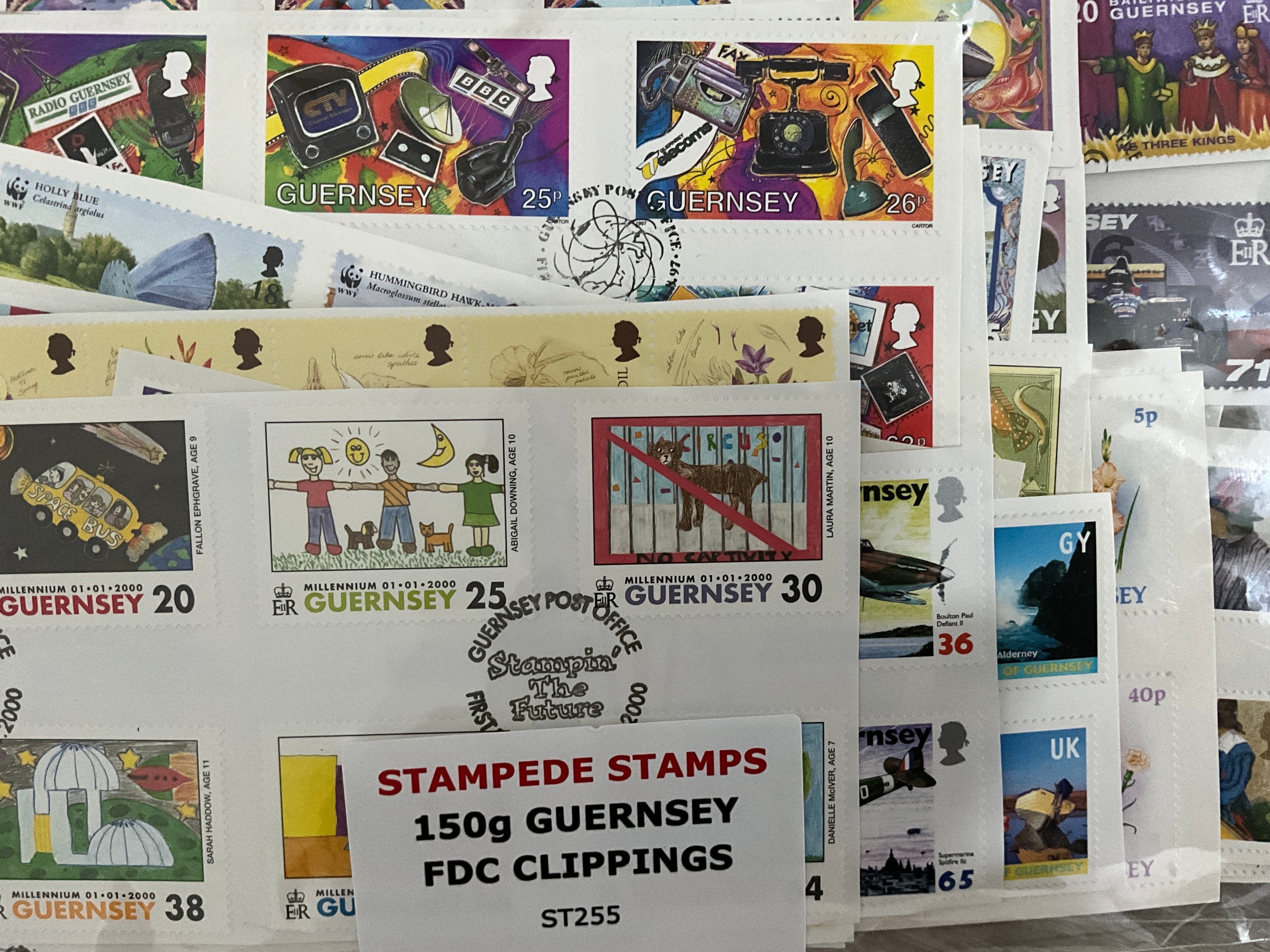 150g Guernsey FDC Clippings - LOT ST255