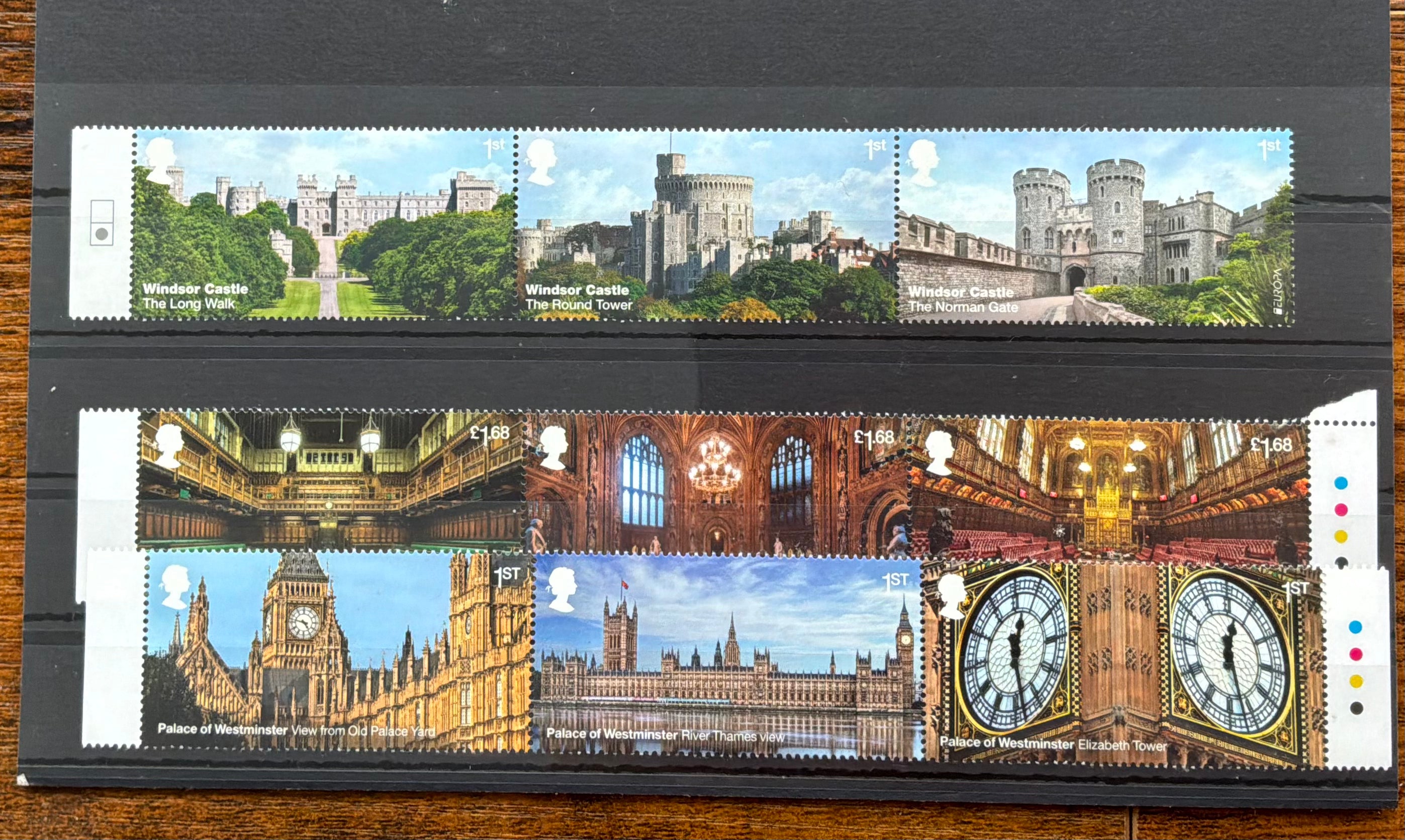 GB Mint Stamp Lot - 2017 Windsor Castle & 2020 Palace of Westminster - MNH Traffic Light Margins (LOT G2710)