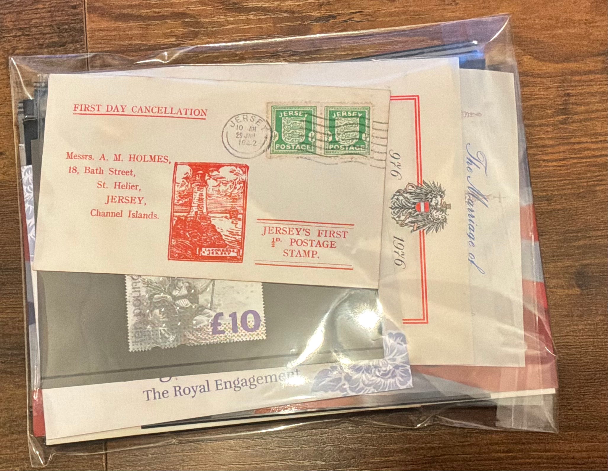 330g Premium World Philatelic Mix - Rare 1942 Jersey FDC, £10 High Values, Miniature Sheets - Unsorted Estate Lot - LOT ST678