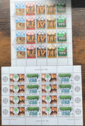 Greece 1984 Olympics & 1986 Europa CEPT Used Stamp Sheets - Fine Used/CTO (LOT H2809)