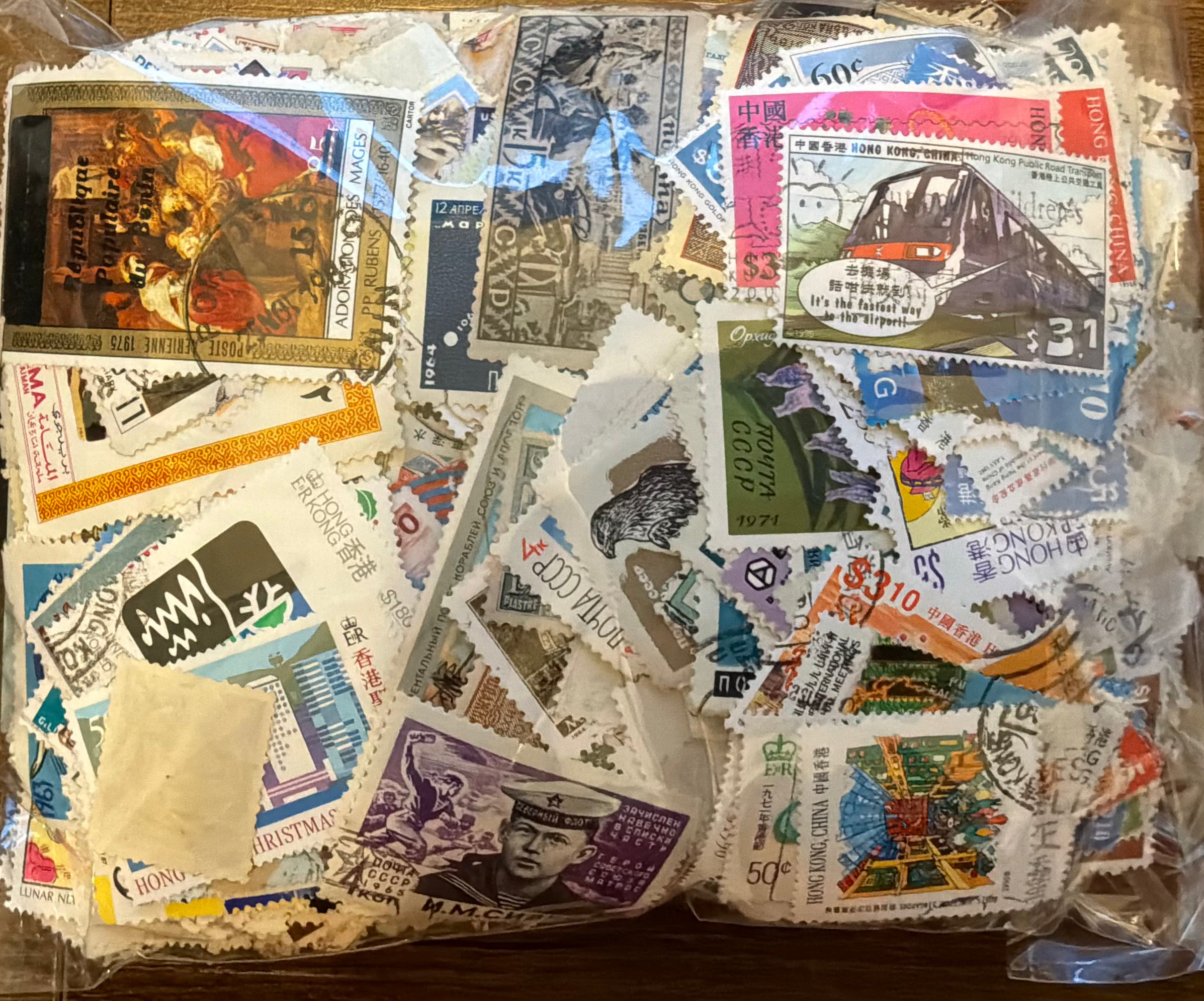 190g Worldwide Off-Paper Stamp Mixture - Unsorted Estate Accumulation - Approx. 2000+ Stamps - LOT ST676