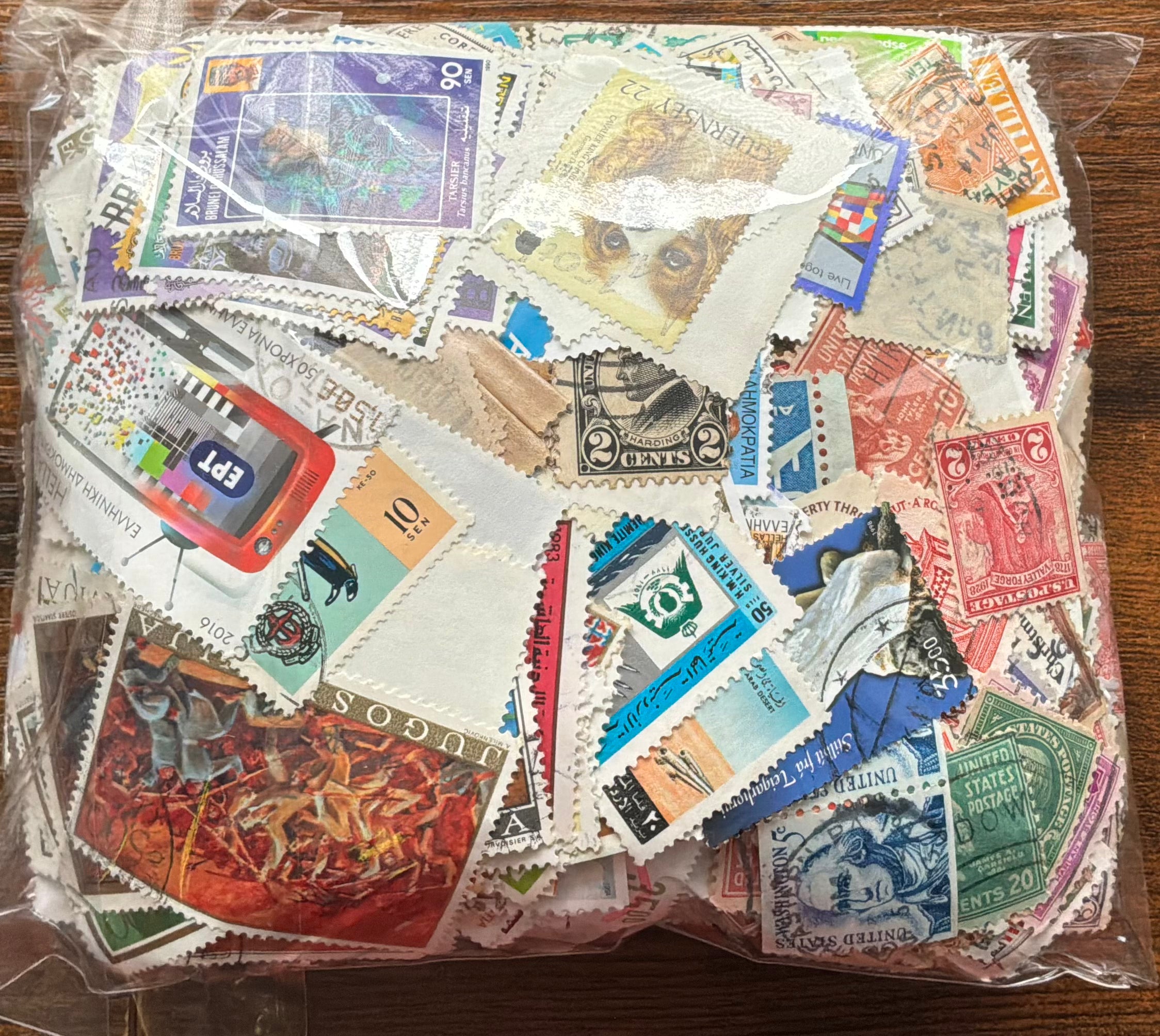 190g World Off-Paper Stamp Mix - Unsorted Estate Hoard - High Variety - LOT ST659