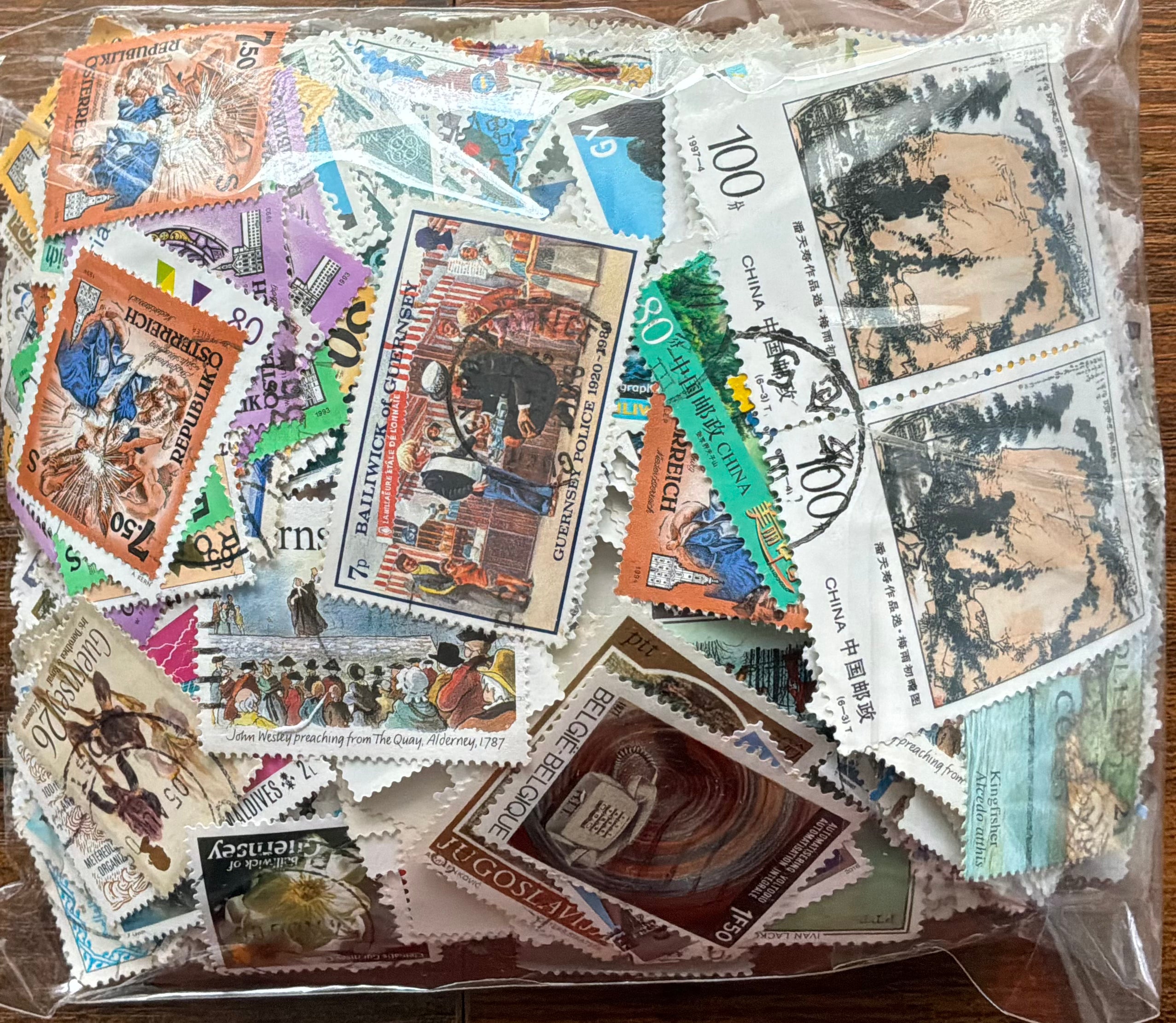 "Superior Worldwide Philatelic Mixture - Off Paper Kiloware - Unchecked Lot" - LOT ST662