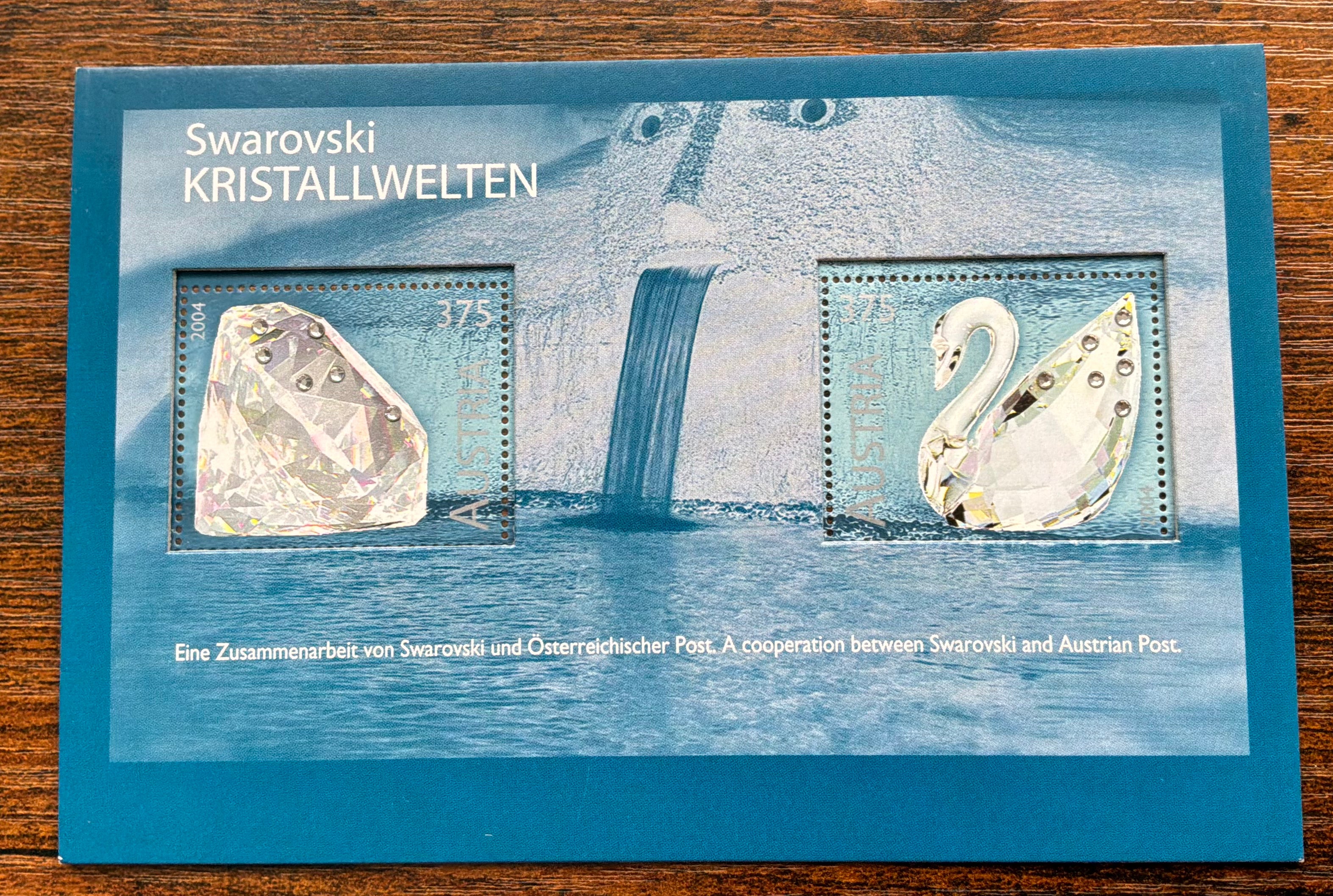 Austria 2004 Swarovski Crystal Stamps Miniature Sheet MNH - Kristallwelten (LOT F2615)