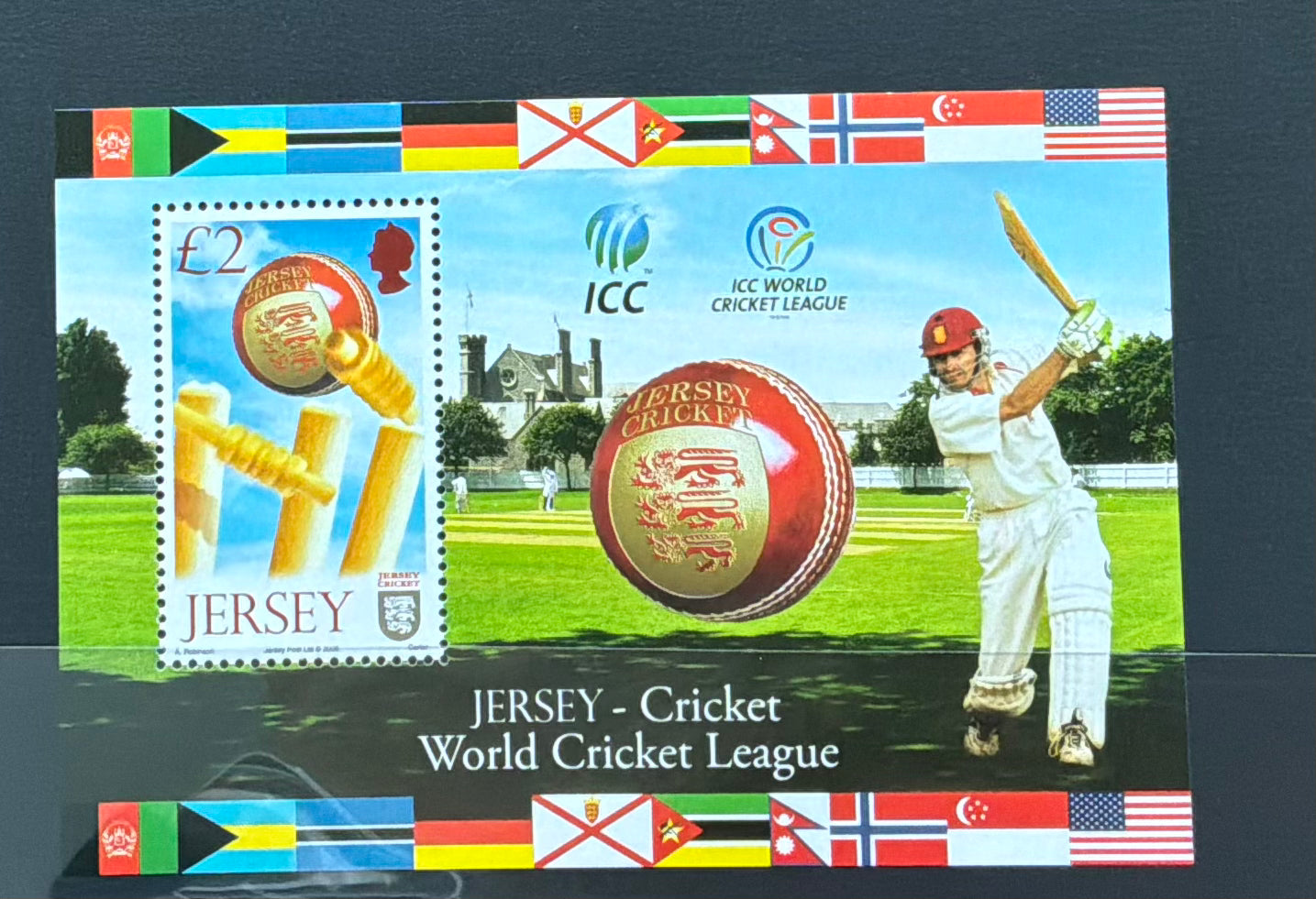 Jersey 2008 ICC World Cricket League Division 5 Miniature Sheet MNH - LOT ST626