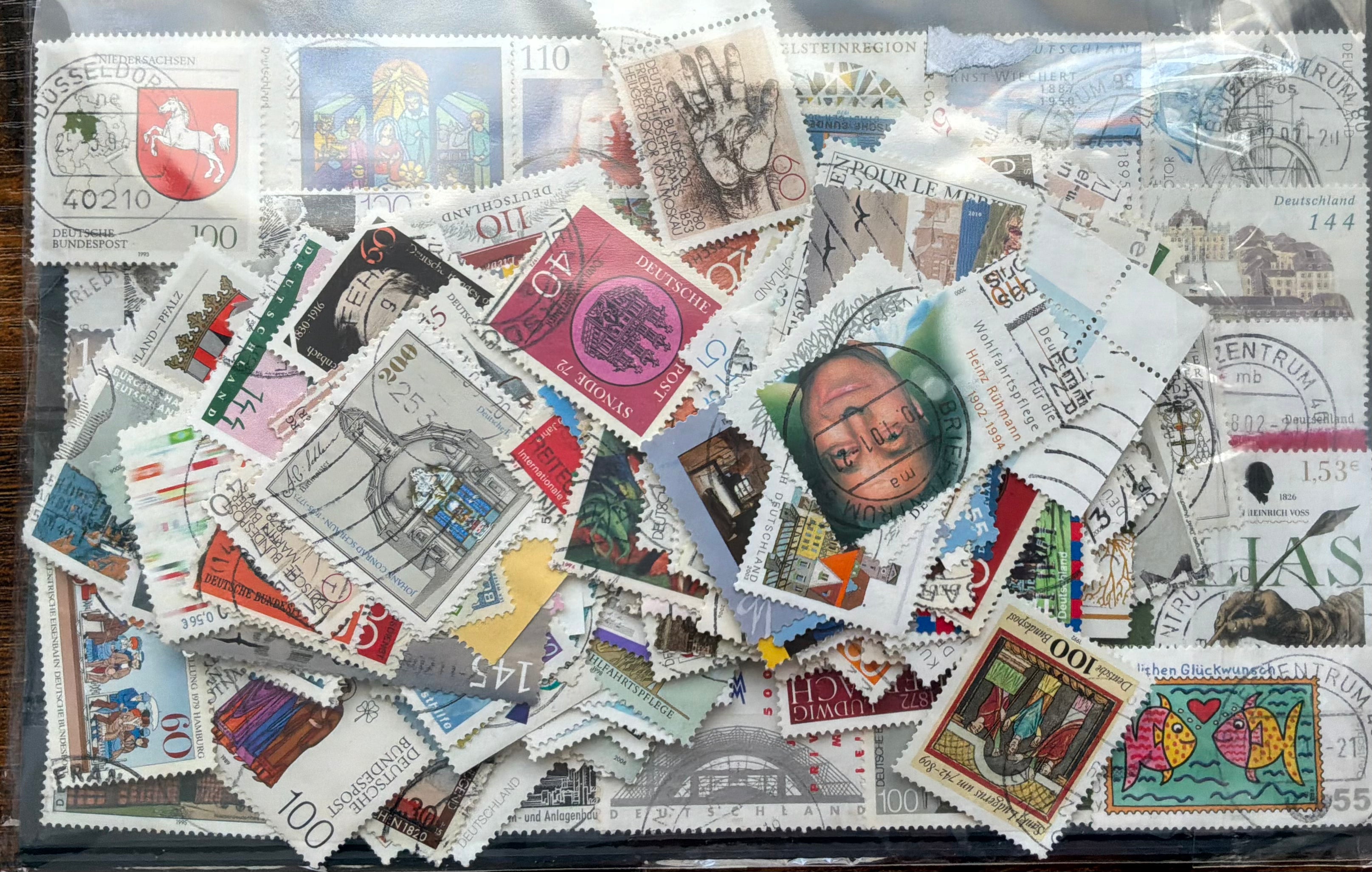 250 German Commemorative Stamps - Large Estate Mix - Post-War to Modern Euro - LOT ST635