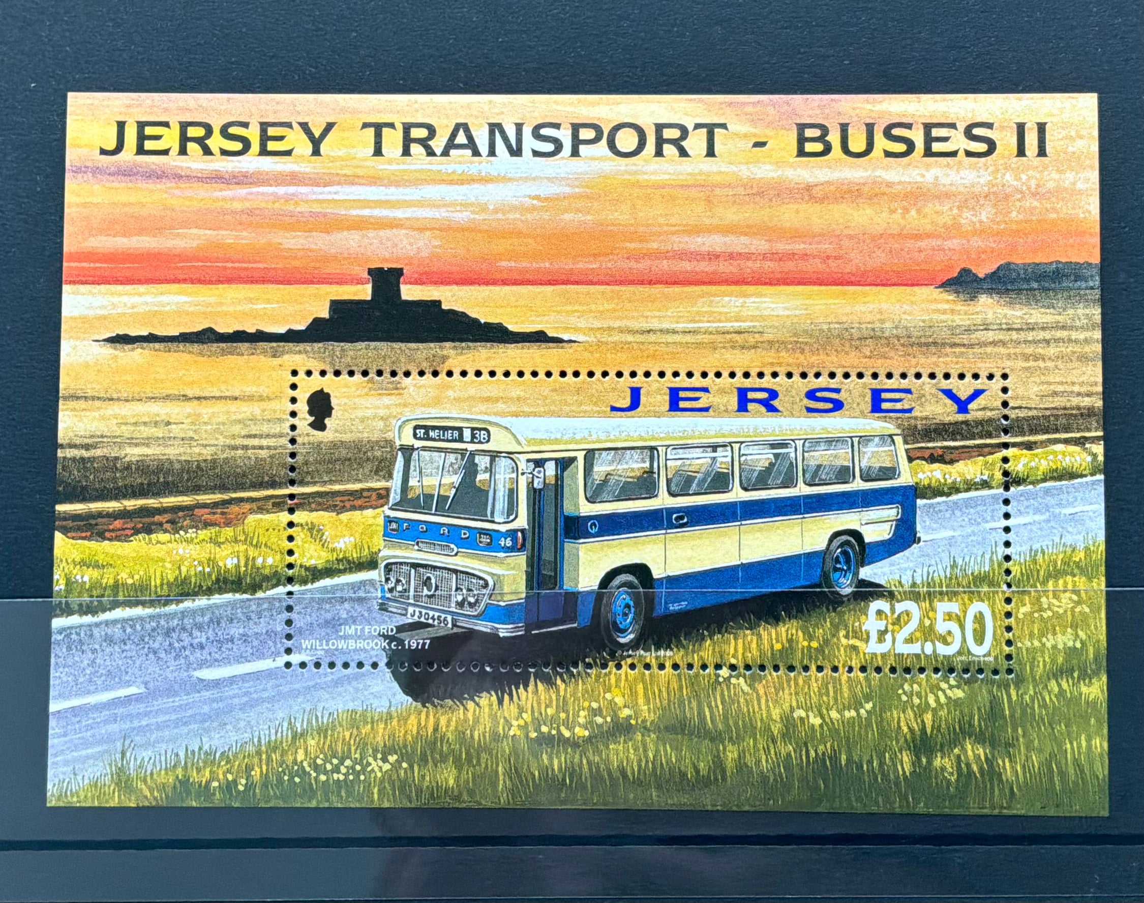 Jersey 2008 Transport - Buses II Miniature Sheet MNH - JMT Ford Willowbrook - LOT ST625