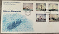 1987 Alderney "Shipwrecks" First Day Cover (FDC) – Unaddressed Set