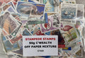 90g British Commonwealth Off-Paper Stamp Mixture - Unsorted Kiloware (Ref: ST408)