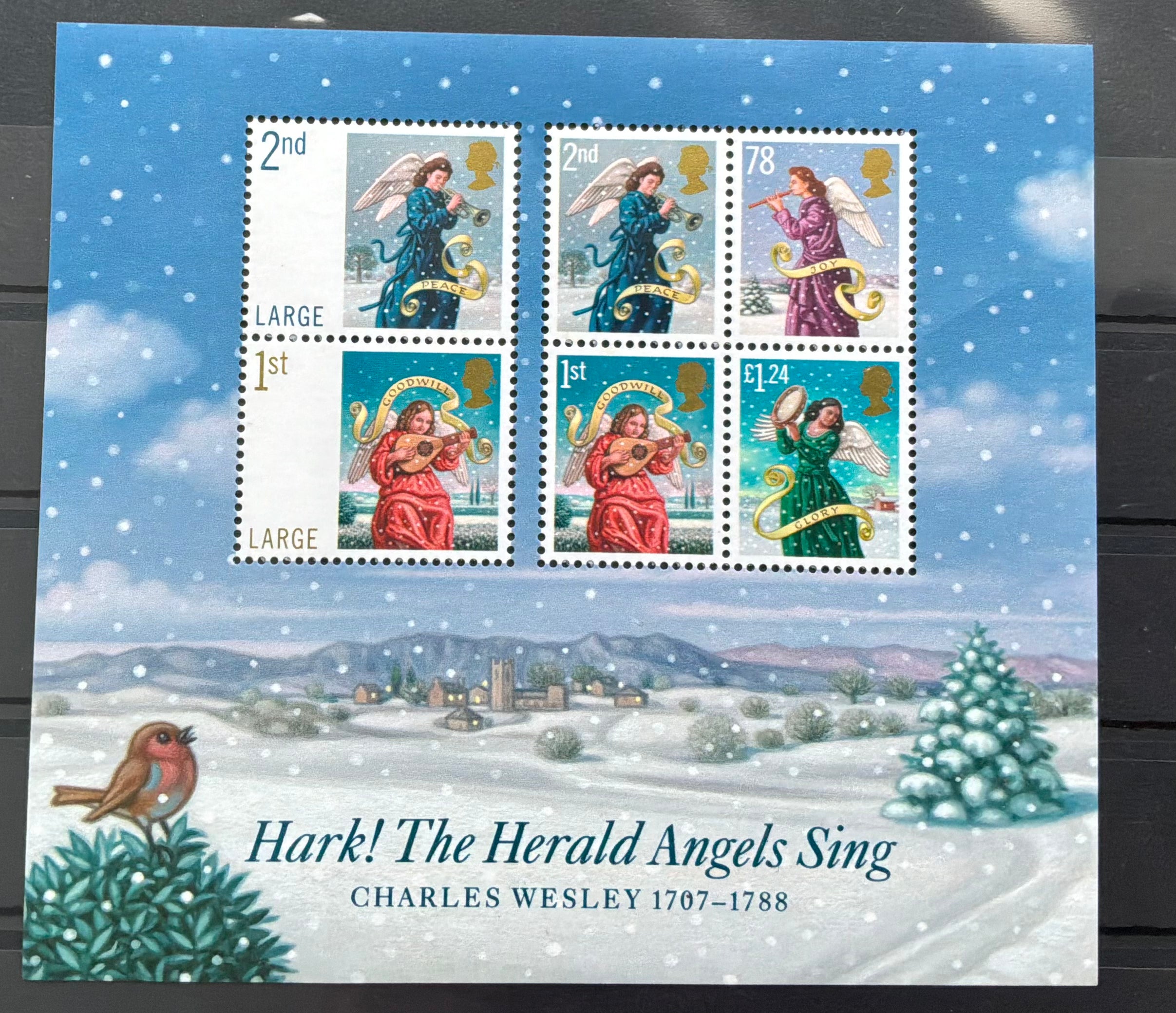 Royal Mail 2007 Christmas Miniature Sheet MS2795 - Hark! The Herald Angels Sing - Mint MNH - LOT ST653