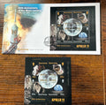 2019 Guernsey Apollo 11 50th Anniversary of Moon Landing - First Day Cover & Mint Souvenir Sheet