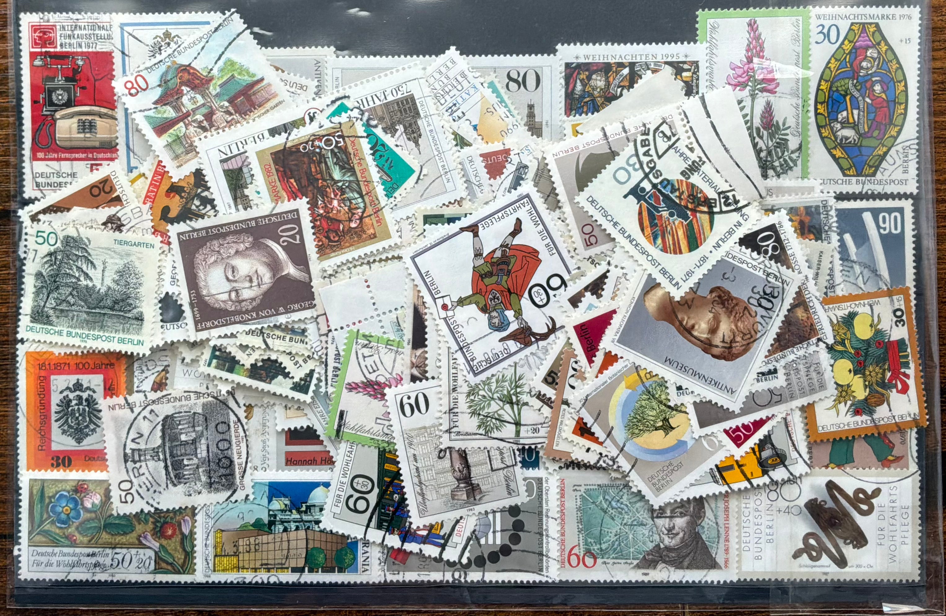 250 West Germany & Berlin Used Commemorative Stamp Mixture - 1960s-1990s - LOT ST621