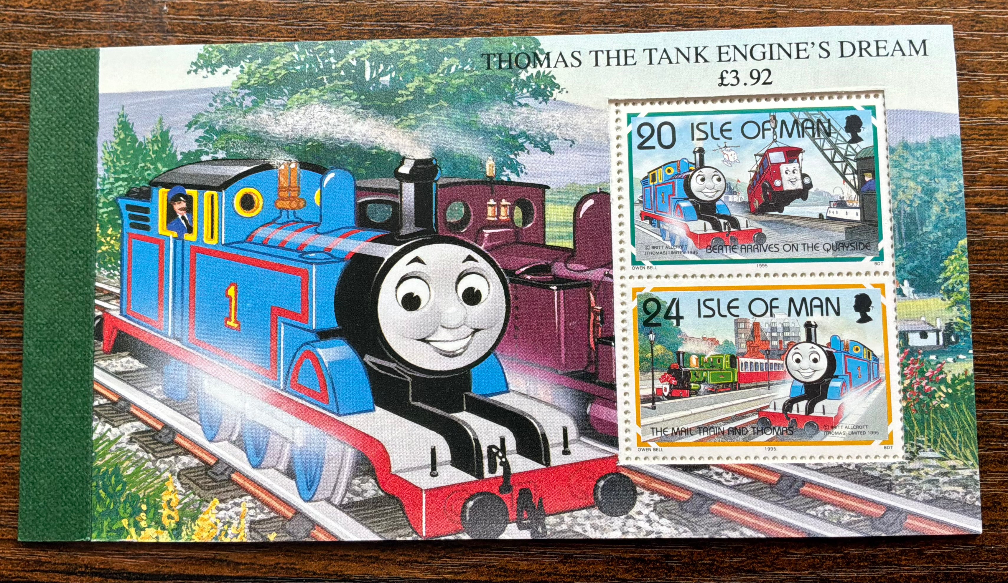 Isle of Man 1995 "Thomas the Tank Engine's Dream" Stamp Booklet - MNH (LOT F2621)