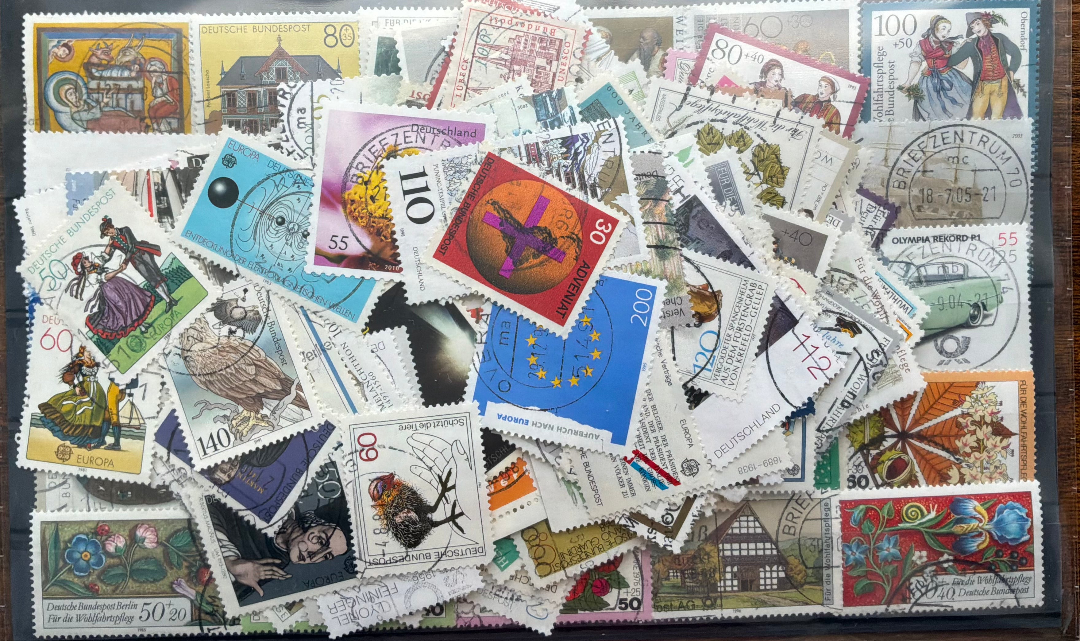 Large Germany Stamp Collection (250+) - Post-War to Euro Era - High Variety - LOT ST634