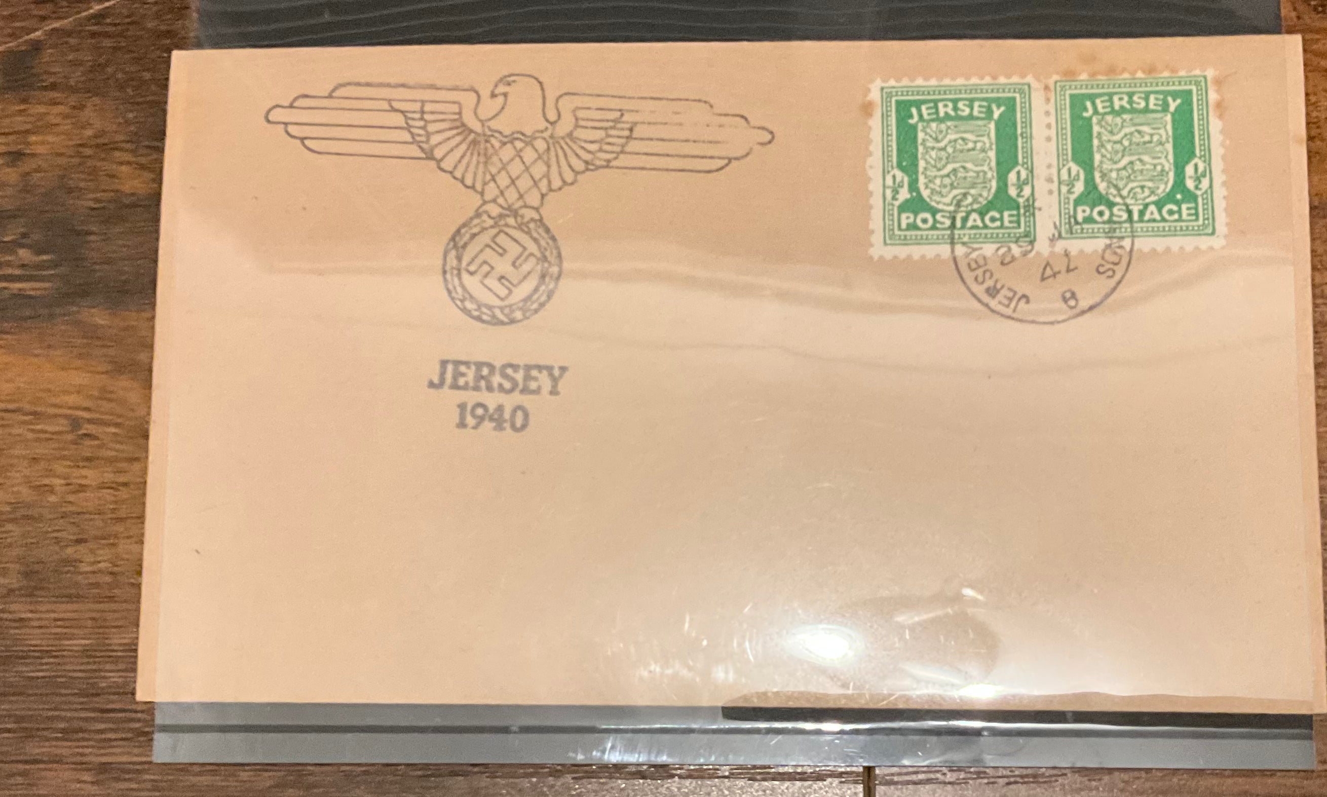 "Genuine 1940 German Occupation of Jersey Postal Cover. (LOT C2301)