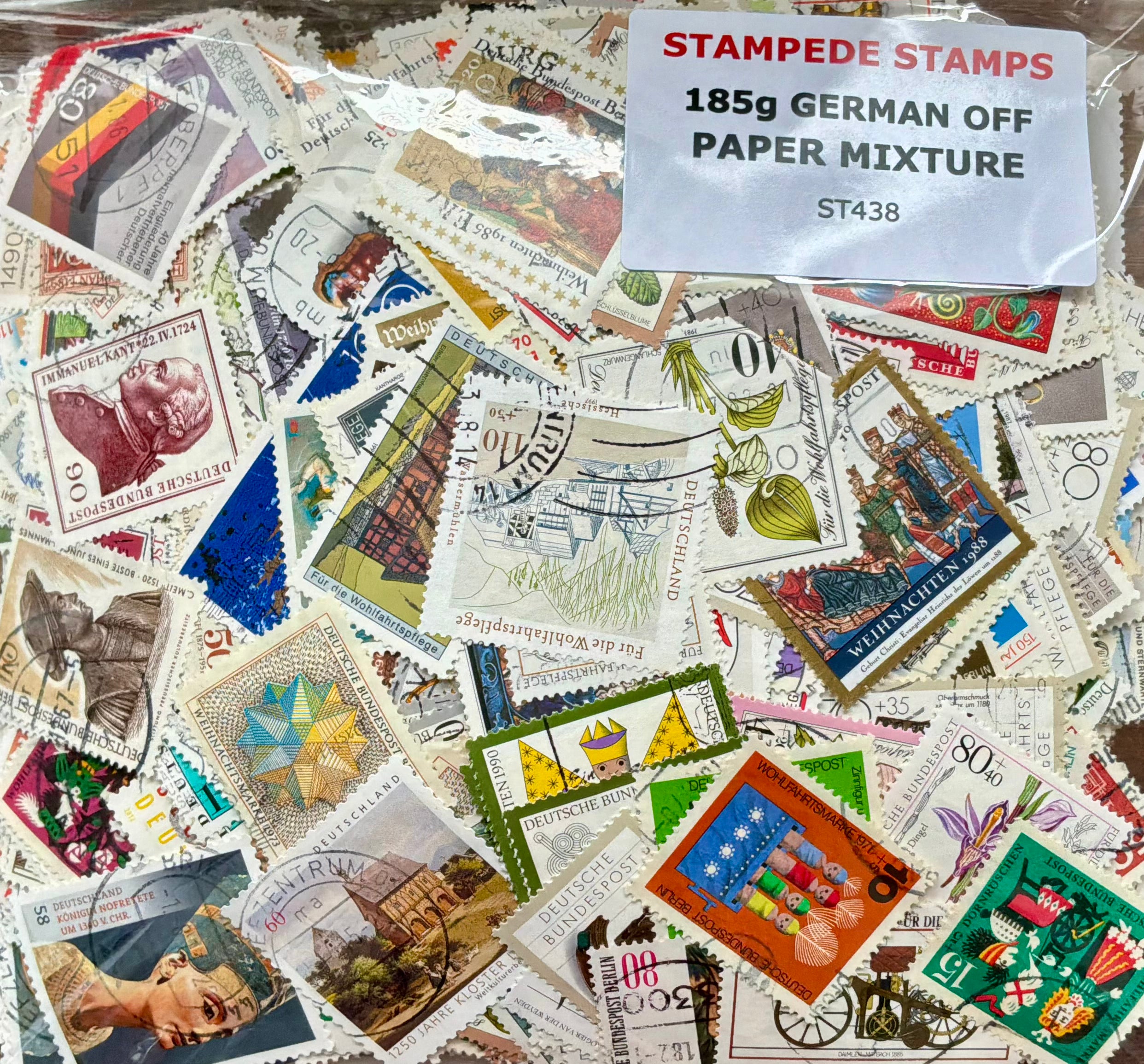 185g Germany Off-Paper Mixture - Large Commemorative & Welfare Assortment (ST438)