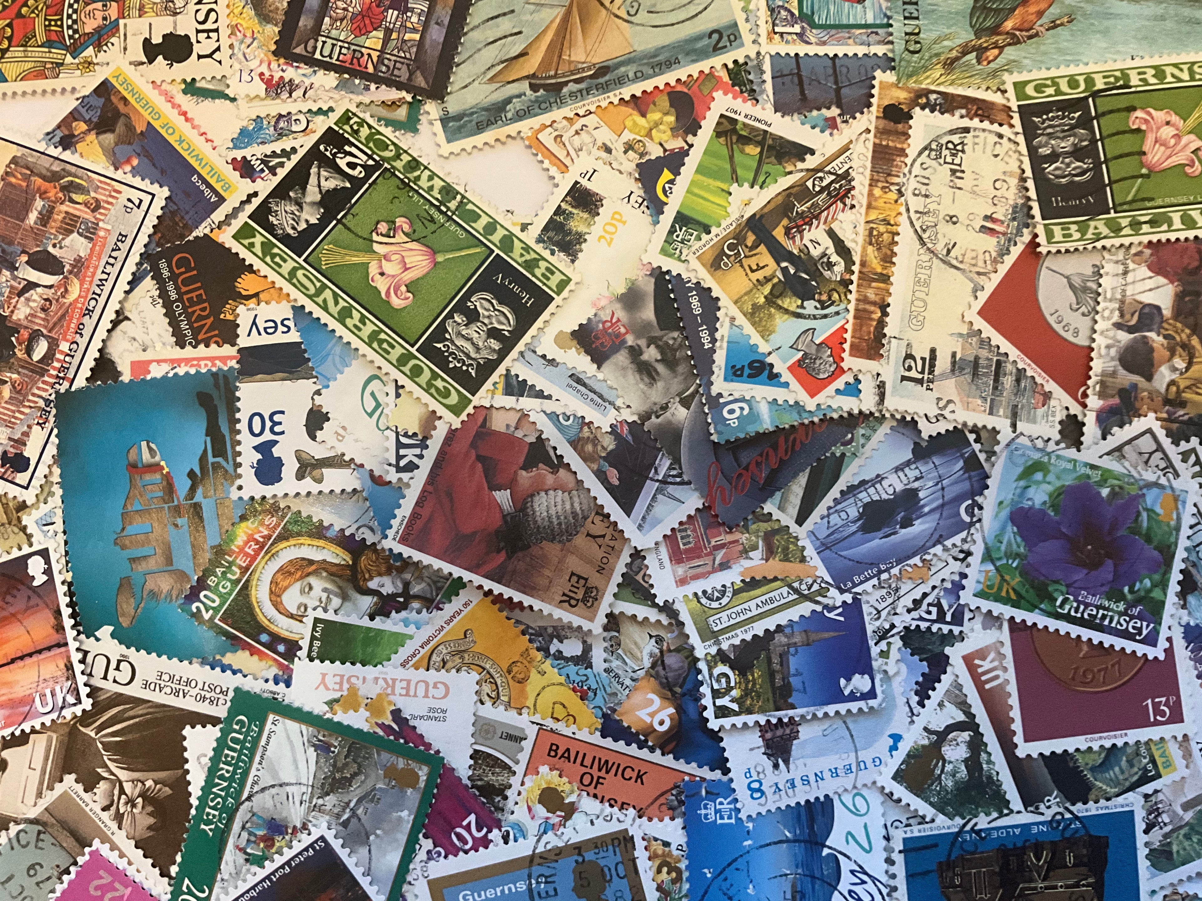 250 Different Guernsey Stamps (ST227)