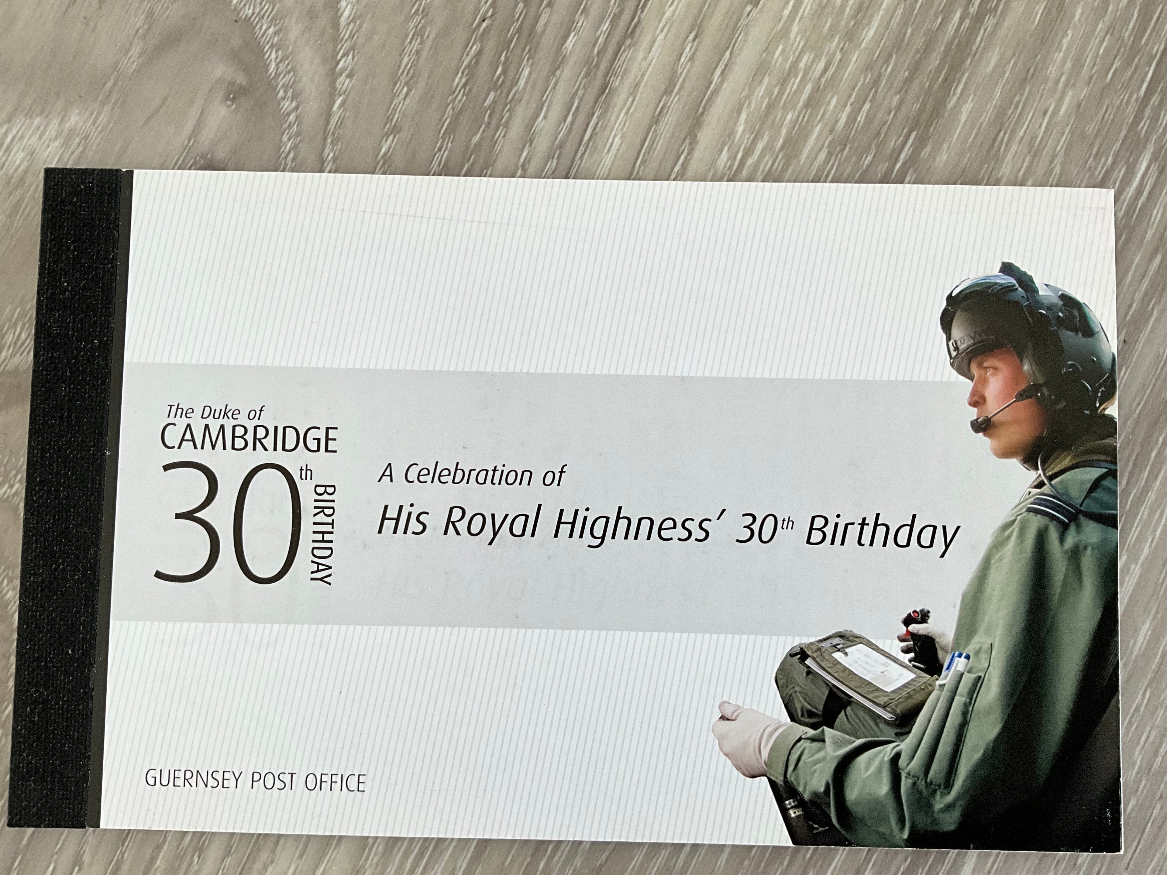 2012 Guernsey 30th Birthday Prestige Booklet