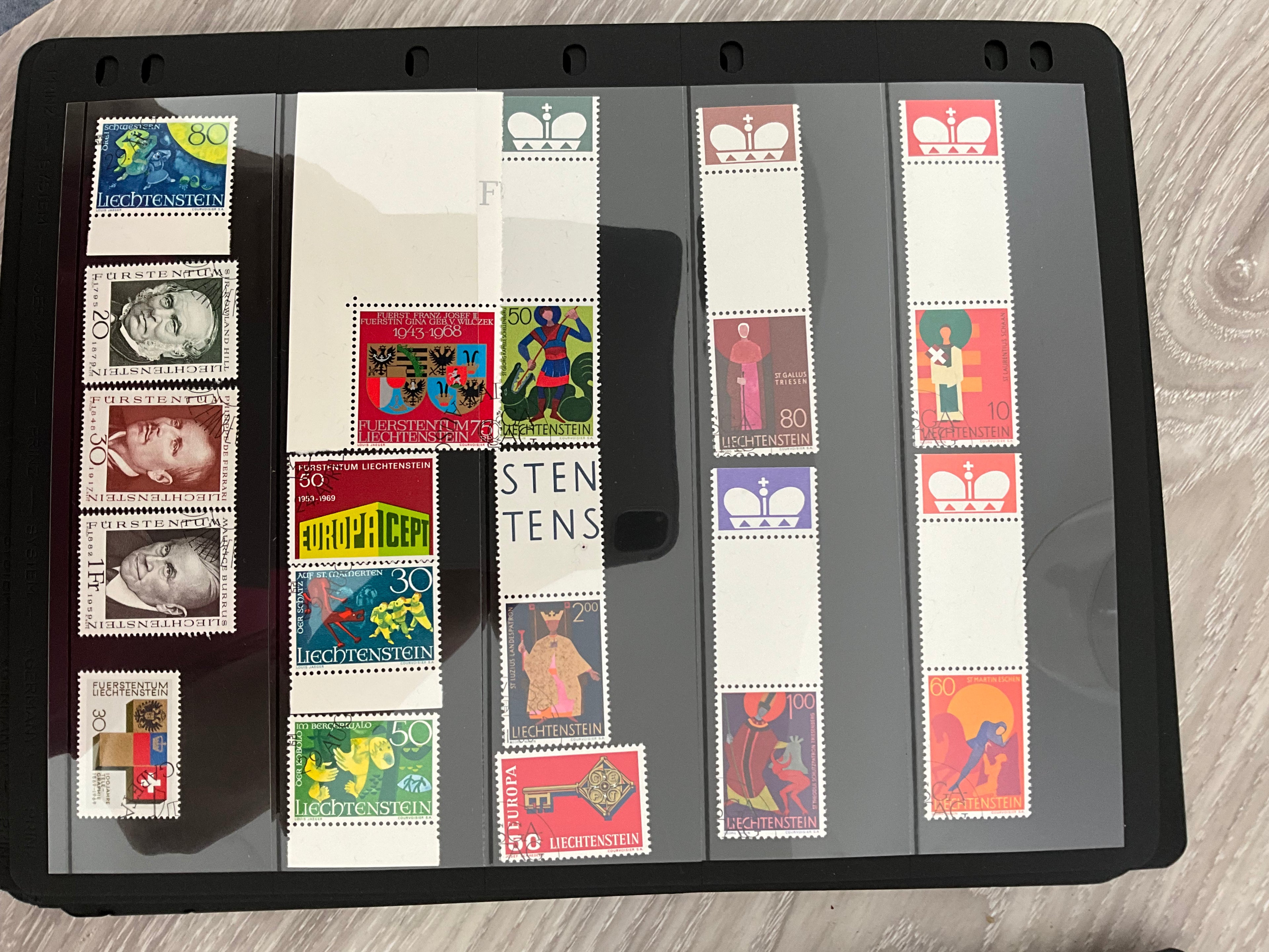 Liechtenstein Collection of approximately 325 stamps