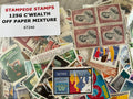 125g British Commonwealth Off Paper Stamp Mixture - Huge Variety