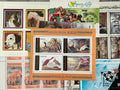 Lot of 10 World Miniature Sheets – Audubon Birds, Dog Breeds, Sports & Nature (MNH)