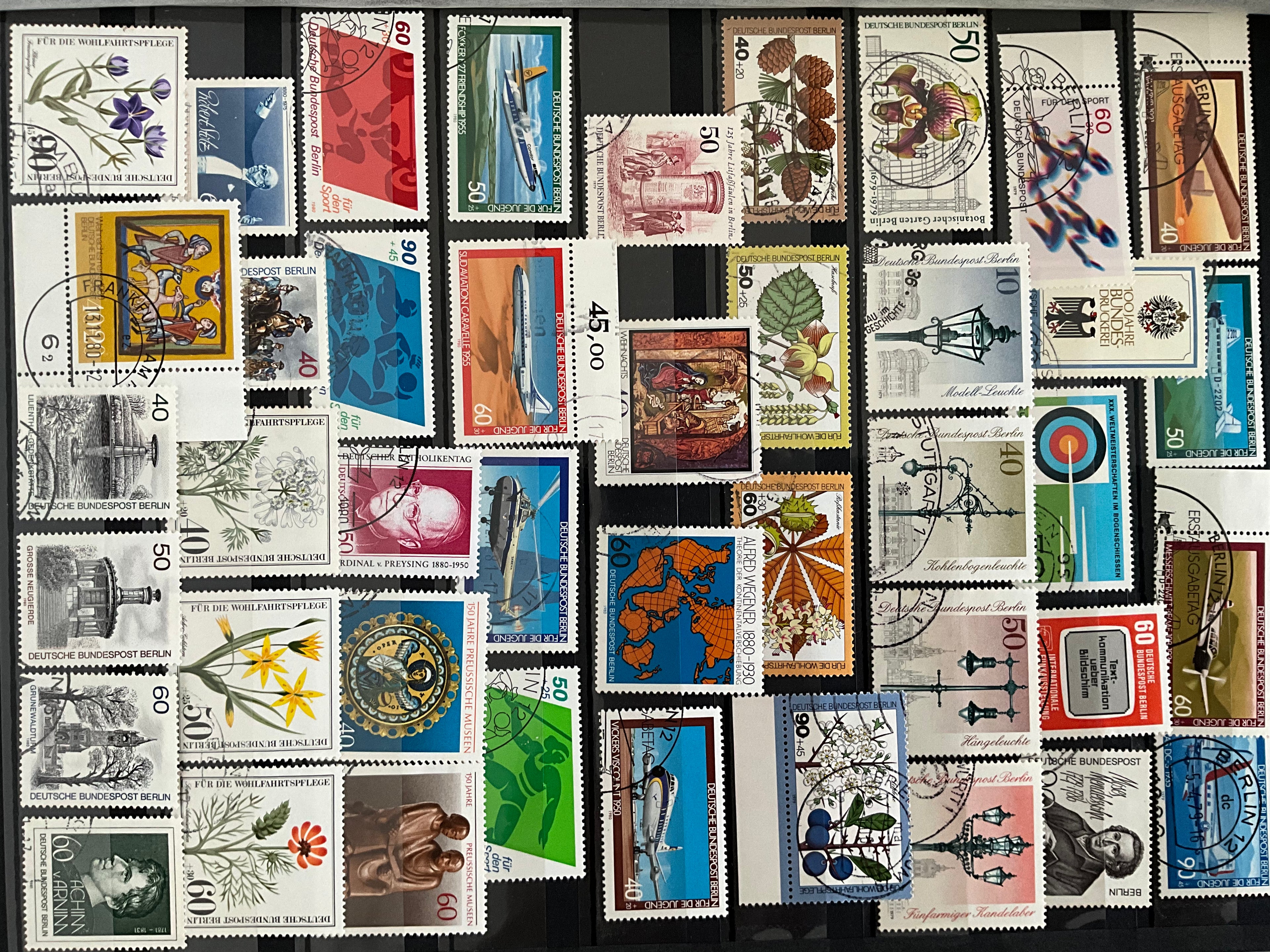 West Berlin (Deutsche Bundespost Berlin) – Aviation, Flora & Welfare Issues (c. 1978–1984)