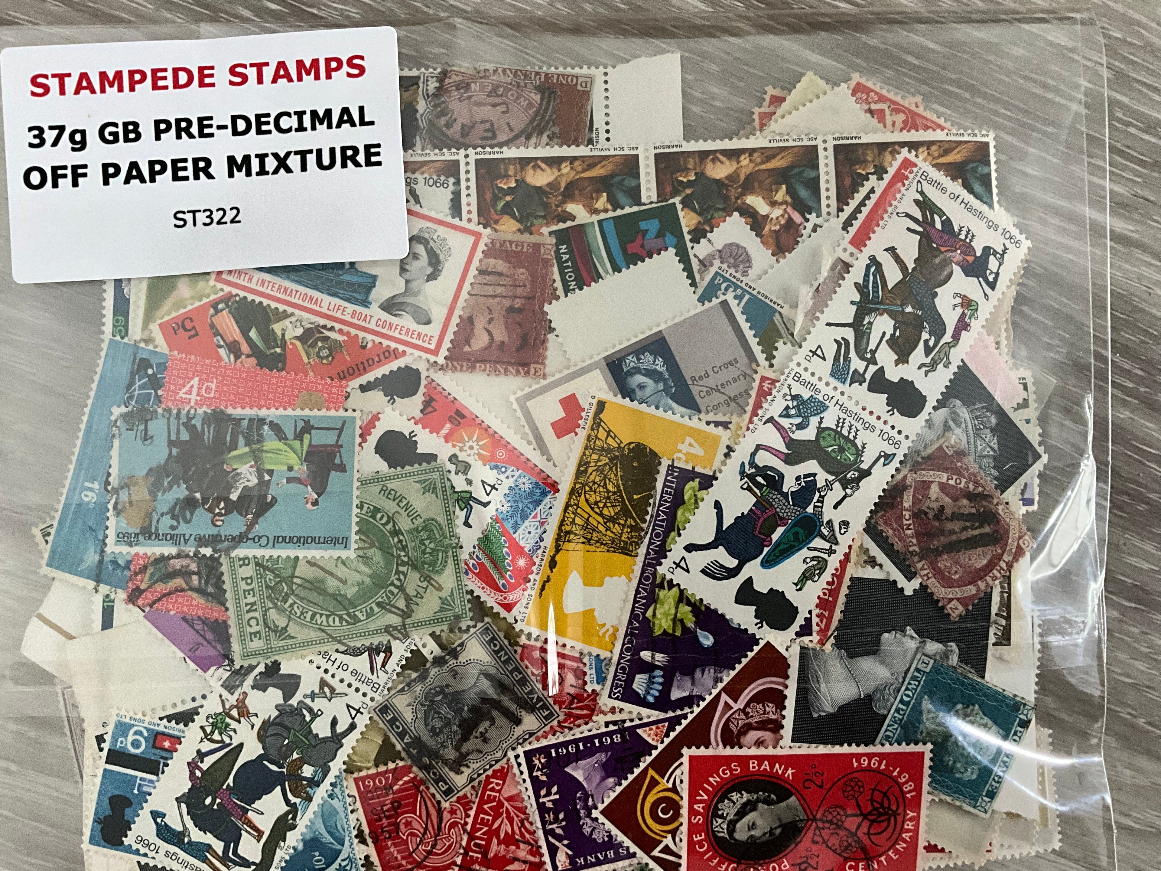 37g GB Pre-Decimal Mixture – "History in a Bag" – Victoria to 1960s - LOT ST322