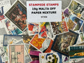 19g Malta Off-Paper Stamp Mixture – High Topical Content – Art, WWII & Sport - LOT ST356