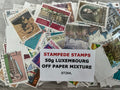 50g Luxembourg Off-Paper Stamp Mixture – Large Unsorted Lot – Art, Royalty & Europa - LOT ST264